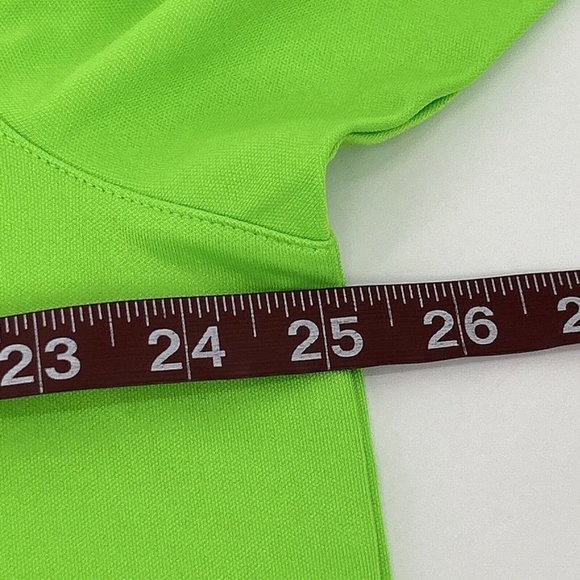 Under Armour Shirt Men 2XL Neon Green Short Sleeve Polo HeatGear Kalahari Resort - Picture 9 of 9